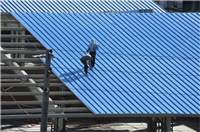 پوشش سقف شیبدار-اجرای پوشش سقف سوله-خرپا-pic1