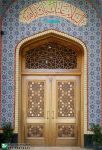درب چوبی سنتی ورودی اماکن مذهبی مسجد